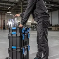Ящик для инструментов на колесах Hoegert HT7G500 3 шт. Пластик photo 6