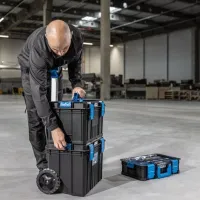 Ящик для инструментов на колесах Hoegert HT7G500 3 шт. Пластик photo 7