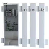 Cuier cu oglindă Remaks Hook PAL / White