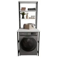 Стеллаж Remaks Iboda 3 ДСП / Белый