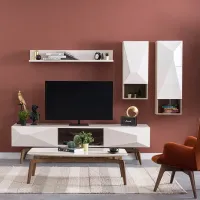 Тумба под телевизор Seskalar Diamond 59 x 208 x 47см / ДСП photo 2