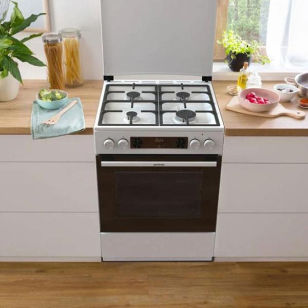 Aragaz Gorenje GK6C5WF Combinată/ White/ Black photo 9