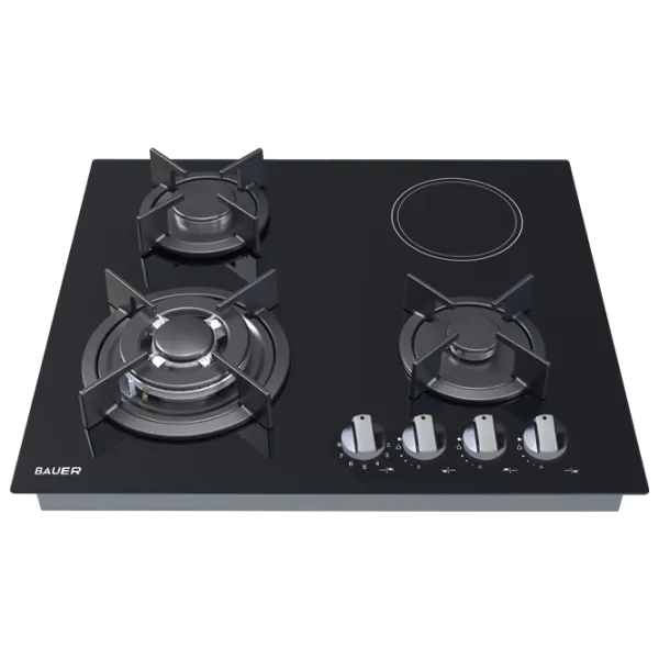 Plită încorporabilă combinată Bauer PRG 6041EG-A Black photo 2