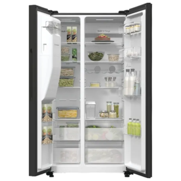 Frigider Hisense RS5P535NTFE Side by Side 566 l / 178.6 cm / Black photo 5