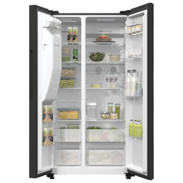 Frigider Hisense RS5P535NTFE Side by Side 566 l / 178.6 cm / Black photo 5