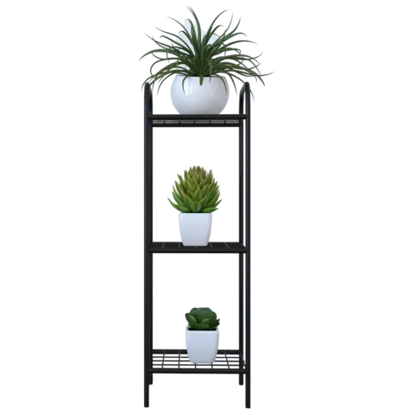 Цветочная полка Remaks 3 Shelf Flower Черный / Пластик photo 2
