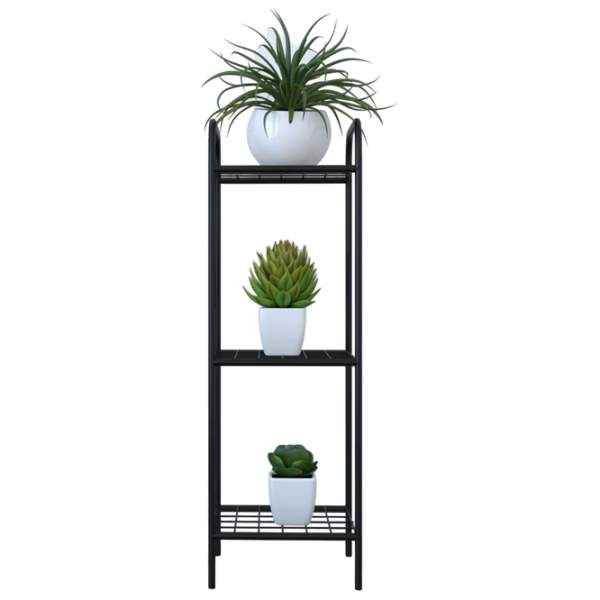 Цветочная полка Remaks 3 Shelf Flower Черный / Пластик photo 2