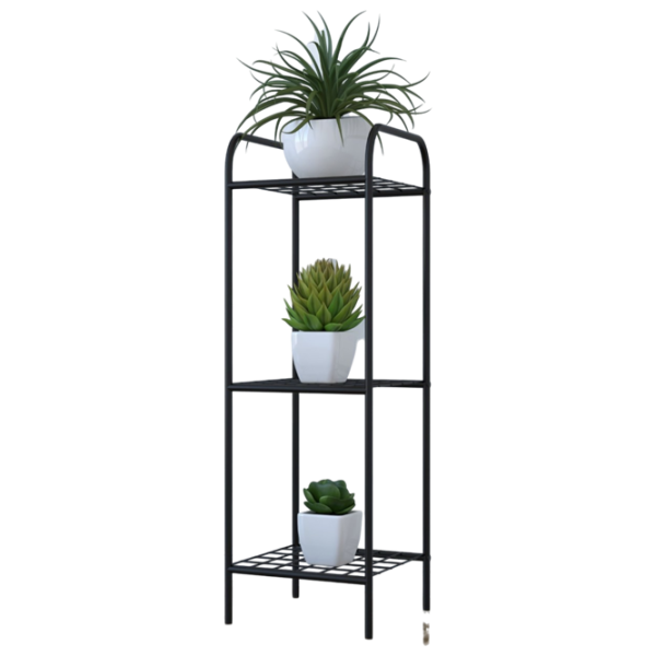 Цветочная полка Remaks 3 Shelf Flower Черный / Пластик photo 4