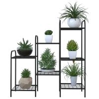 Цветочная полка Remaks 7 Shelf Flower Черный / Металл photo 2