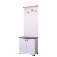 Шкаф для прихожей Remaks Yali Hallstand White ДСП / White