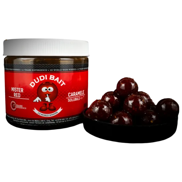 Boilies Dudi Bait Mister Red Squid / 0.1 kg / 20 mm photo 1