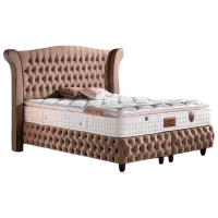 Кровать Dizayno Home Basel 180 x 200 см / ЛДСП / Бежевый