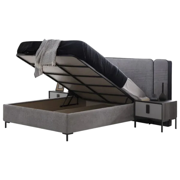 Кровать Evmoda ALMERA 180 x 200 см / ЛДСП / Серый photo 2 Кровать Evmoda ALMERA 180 x 200 см / ЛДСП / Серый photo 2