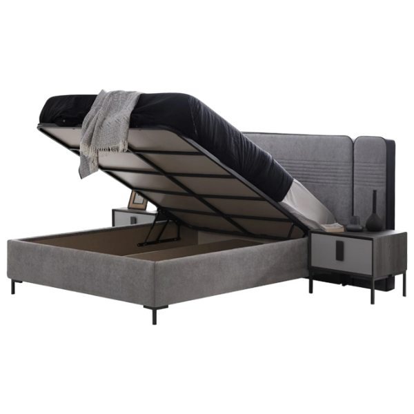 Кровать Evmoda ALMERA 180 x 200 см / ЛДСП / Серый photo 2 Кровать Evmoda ALMERA 180 x 200 см / ЛДСП / Серый photo 2