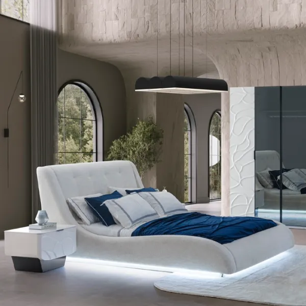 Кровать Dizayno Home Basel 160 x 200 см / ЛДСП / Белый photo 3