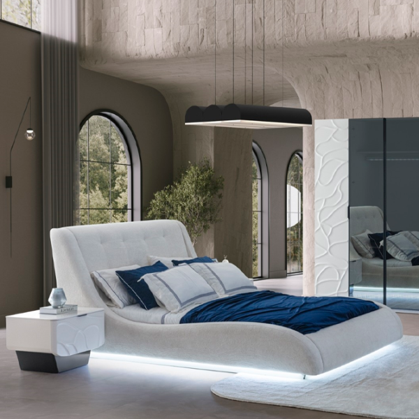 Кровать Dizayno Home Basel 160 x 200 см / ЛДСП / Белый photo 3