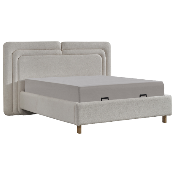 Кровать Evmoda Caprice 160 x 200 см / ЛДСП / Белый photo 1 Кровать Evmoda Caprice 160 x 200 см / ЛДСП / Белый photo 1