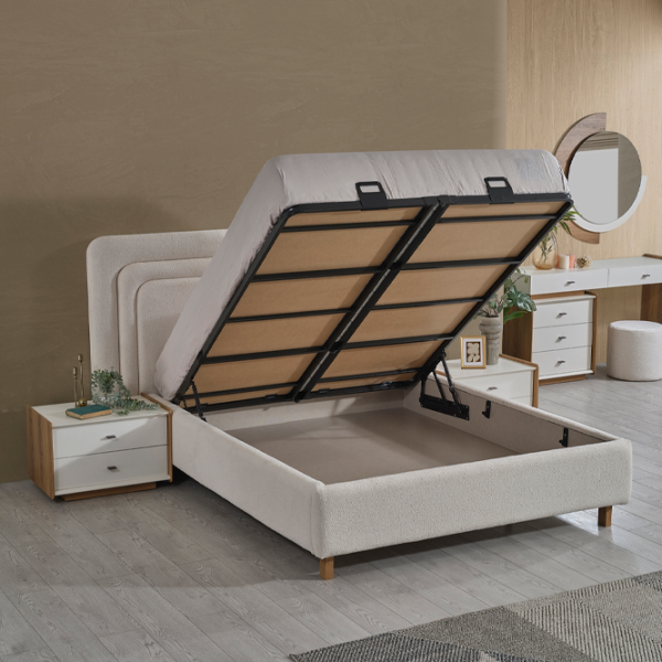 Кровать Evmoda Caprice 160 x 200 см / ЛДСП / Белый photo 2 Кровать Evmoda Caprice 160 x 200 см / ЛДСП / Белый photo 2