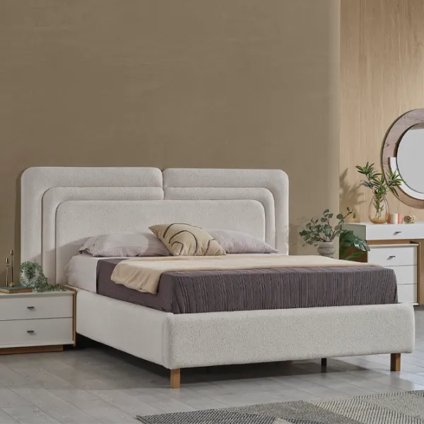 Кровать Evmoda Caprice 160 x 200 см / ЛДСП / Белый photo 3 Кровать Evmoda Caprice 160 x 200 см / ЛДСП / Белый photo 3