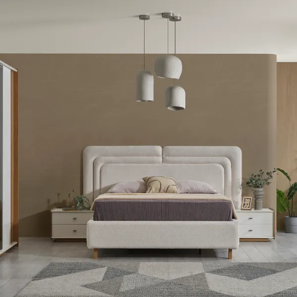 Кровать Evmoda Caprice 160 x 200 см / ЛДСП / Белый photo 4 Кровать Evmoda Caprice 160 x 200 см / ЛДСП / Белый photo 4