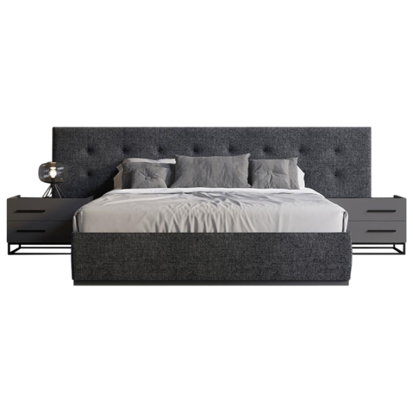 Кровать Evmoda Palermo 160 x 200 см / ЛДСП / Серый photo 1