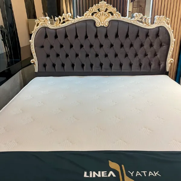 Кровать Dizayno Home Majesty Manora 180 x 200 см / Дерево / Серый photo 1