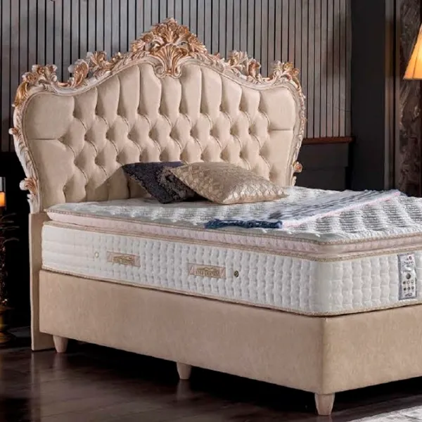 Кровать Dizayno Home Majesty  180 x 200 см / Дерево / Бежевый photo 1