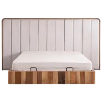 Кровать Seskalar Browni 160 x 200 см / Дерево / Серый photo 2