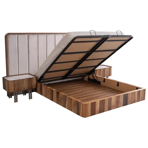 Кровать Seskalar Browni 160 x 200 см / Дерево / Серый photo 3