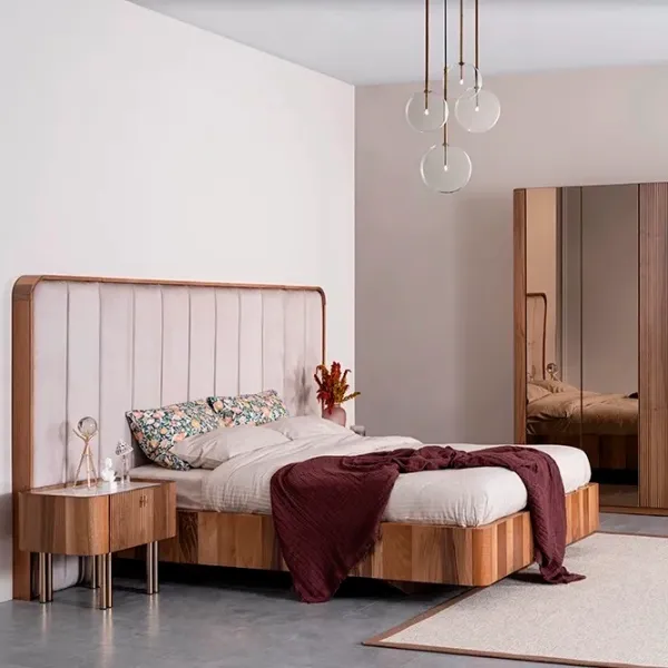 Кровать Seskalar Browni 160 x 200 см / Дерево / Серый photo 4