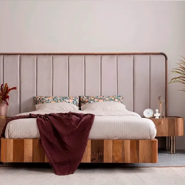 Кровать Seskalar Browni 160 x 200 см / Дерево / Серый photo 6