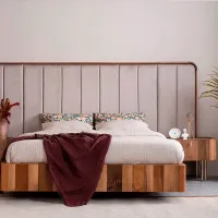 Кровать Seskalar Browni 160 x 200 см / Дерево / Серый photo 6