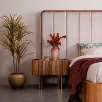 Кровать Seskalar Browni 160 x 200 см / Дерево / Серый photo 7