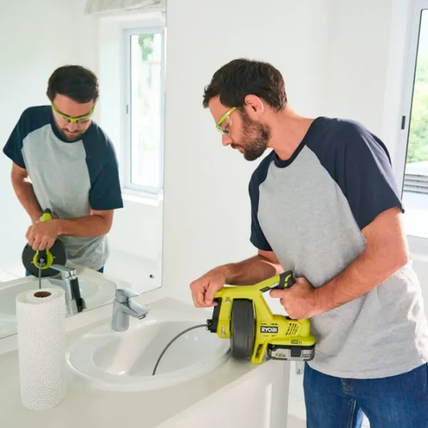 Устройство для прочистки канализации Ryobi R18DA-0 Зеленый / Пластик photo 5