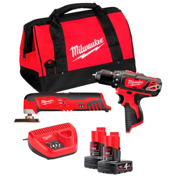 Набoр инструментов Milwaukee M12BPP2D-402B 12 В / 2 photo 1