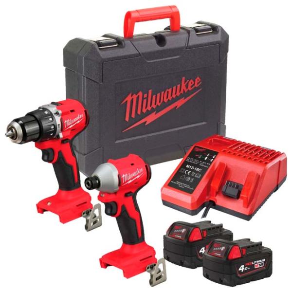 Набoр инструментов Milwaukee M18BLCPP2A-402C 18 V / 2 photo 1