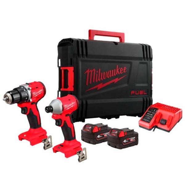 Набoр инструментов Milwaukee M18BLCPP2B-402C 18 V / 2 photo 1