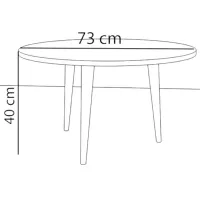 Măsuță de cafea Remaks Paris Coffee 00942542 Brown photo 4