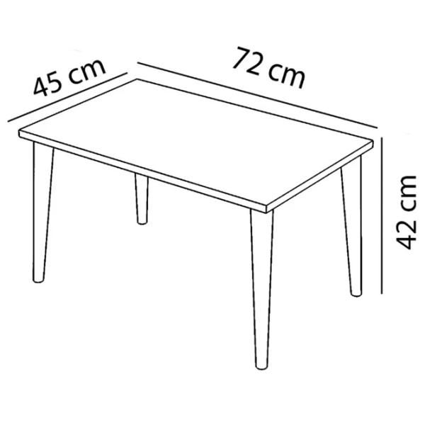 Măsuță de cafea Remaks Retro Coffee Table 00942537 Brown photo 5