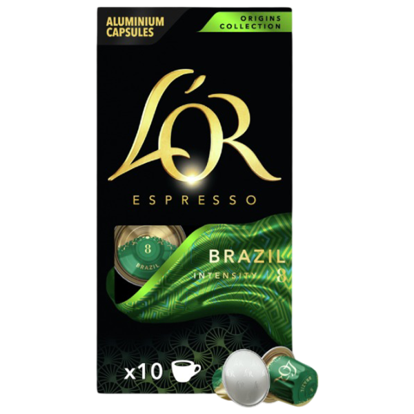 Кофе L'OR Brazil Капсулы / Espresso / 10 капсул photo 1