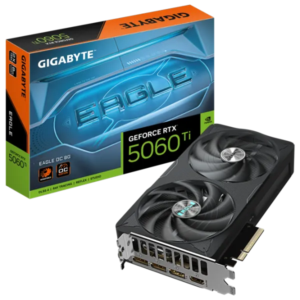 Placă video Gigabyte GeForce RTX 5060 Ti EAGLE OC PCI Express x16 5.0 / 8 GB photo 10