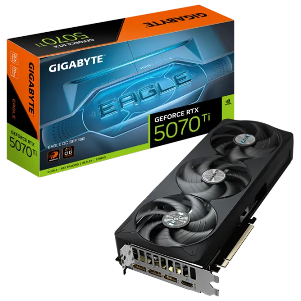Видеокарта Gigabyte GeForce RTX 5070 Ti EAGLE OC SFF PCI Express x16 5.0 / 16 ГБ photo 8 Видеокарта Gigabyte GeForce RTX 5070 Ti EAGLE OC SFF PCI Express x16 5.0 / 16 ГБ photo 8