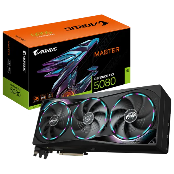 Placă video Gigabyte GeForce RTX 5080 Aorus Master PCI Express x16 5.0 / 16 GB photo 10