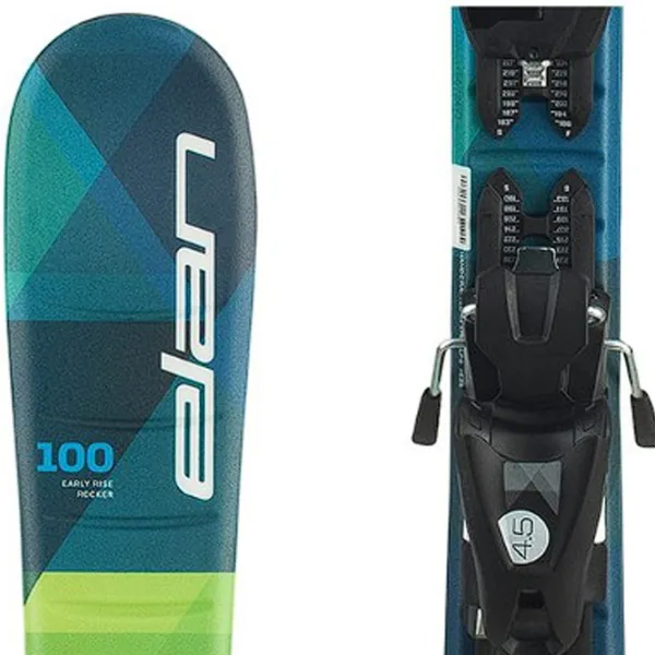 Schiuri pentru copii Elan Maxx QS EL 7.5 Green / 150 cm photo 3