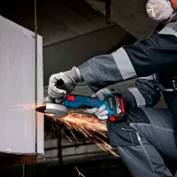 Шлифовальная машина Bosch GWS 18V-8 Угловая / 1500 Вт / Синий photo 3
