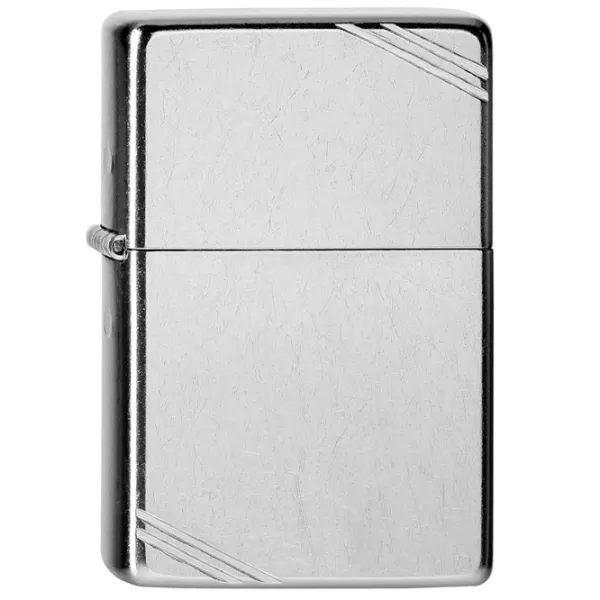 Brichetă Zippo Vintage Street Chrome Inox / Alamă photo 1