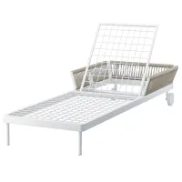 Шезлонг Ikea Segeron Сталь / / Белый Beige