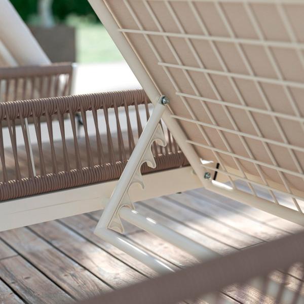 Шезлонг Ikea Segeron Сталь / / Белый Beige photo 6