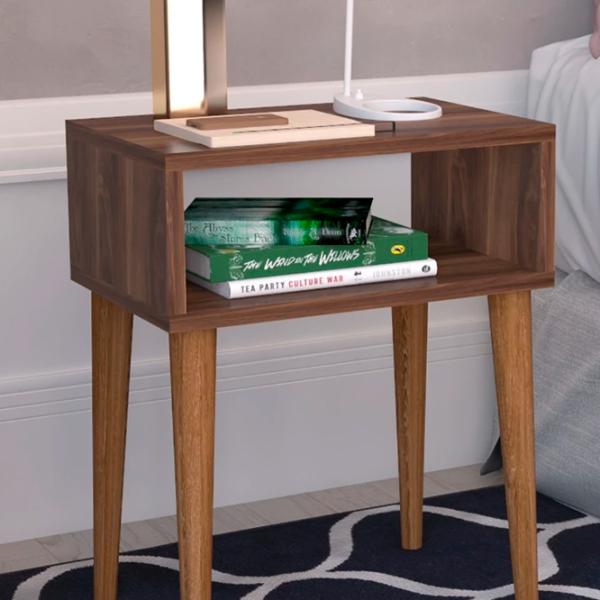 Noptiere Remaks Retro Nightstand 60 x 45 x 30 / PAL / Walnut photo 2