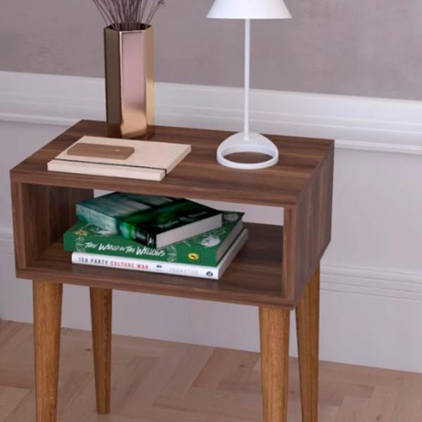 Noptiere Remaks Retro Nightstand 60 x 45 x 30 / PAL / Walnut photo 3
